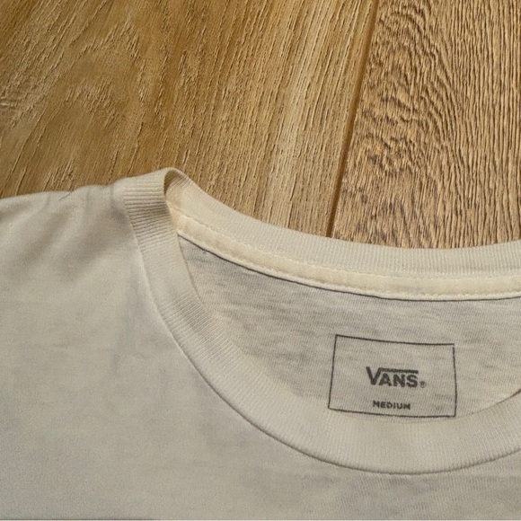 White Vans tshirt tee short sleeve mens medium - Picture 4 of 5